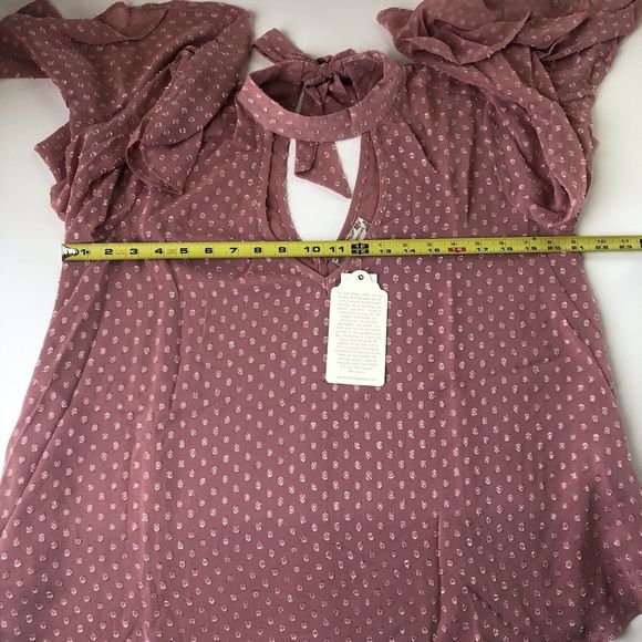 Band of Gypsies Blouse Women Blush Medium NWT - Picture 5 of 12